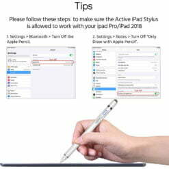 قلم لمسی اپل ٢٠١٨ برای آیپد مدل Ursico Stylus Pen white for iPad