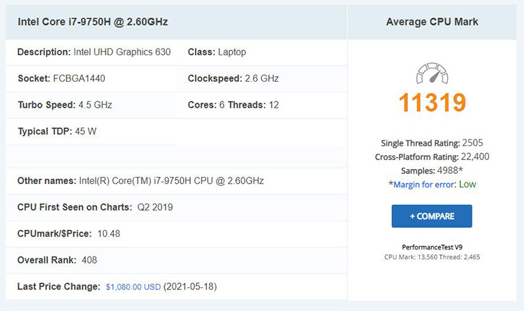 لپ تاپ گیمینگ Dell G3 3590