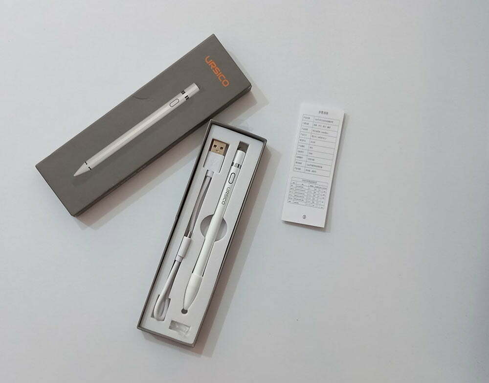 قلم لمسی اپل ٢٠١٨ برای آیپد مدل Ursico Stylus Pen white for iPad