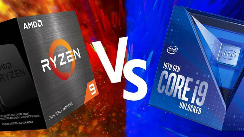 مقایسه پردازنده AMD Ryzen و Intel Core