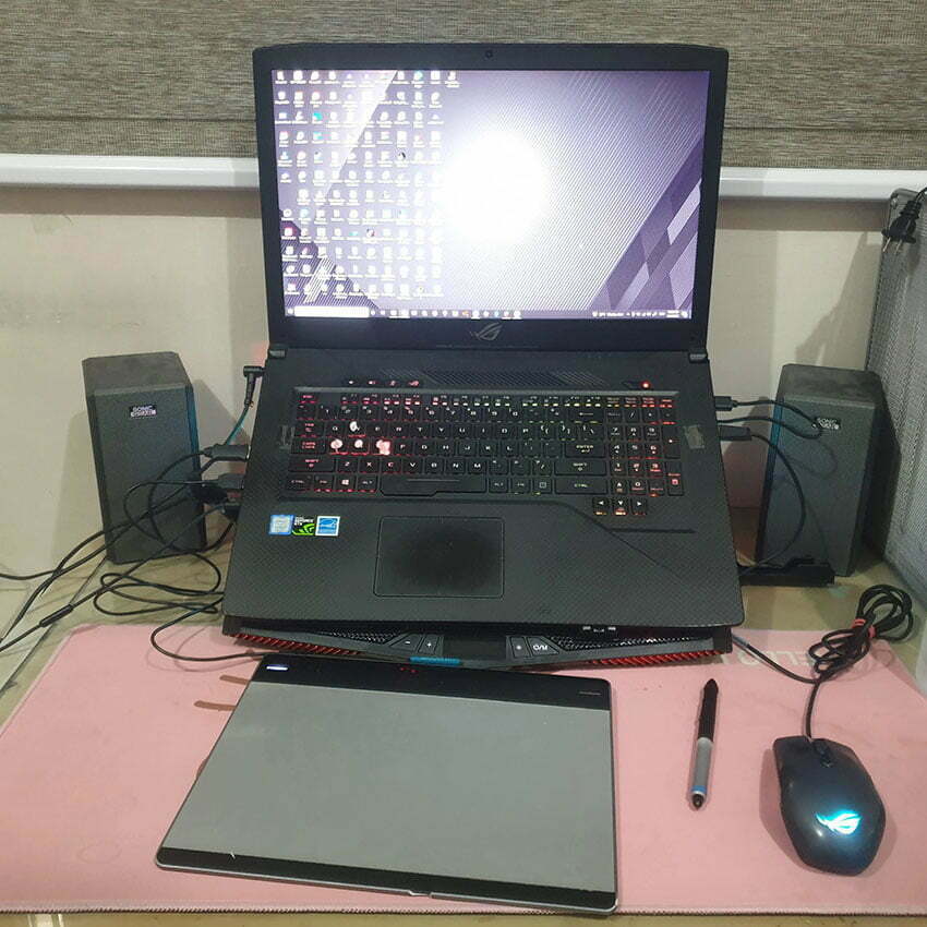 لپ تاپ گیمینگ Asus ROG GL703 Core i7-8750H, 16GB RAM, 128GB SSD+1TB HDD, 6GB GTX Graphic, FHD