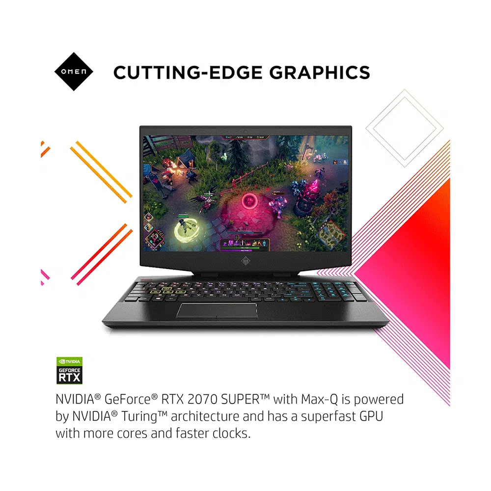 لپ تاپ HP Omen 15 i7 9750H, 16GB Ram, 512GB SSD, 4GB Nvidia GTX 1650