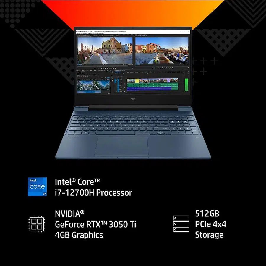 خرید لپ تاپ HP Victus 16 i7-12700H/16GB/ 512GB/4GB Nvidia RTX 3050 Ti 