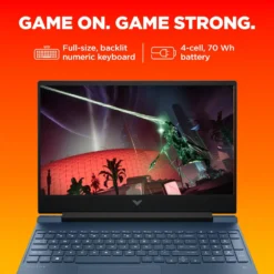لپ تاپ HP Victus 15 Ryzen 5 5600H/8GB/ 1TB/4GB RTX 6500