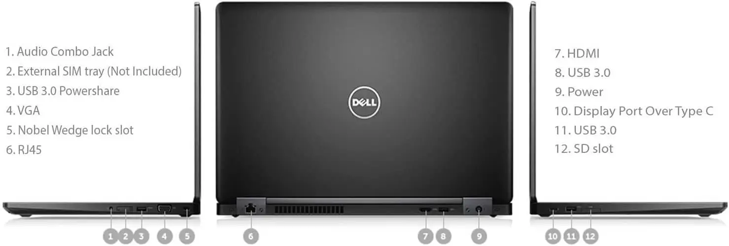 لپ تاپ Dell Latitude E5580 i5 7440HQ/16GB/ 256GB/2GB Nvidia MX940