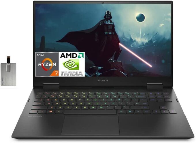 لپ تاپ HP Omen 15 Ryzen 7 5800H, 16GB Ram, 1 Tra SSD, 8GB Nvidia RTX 3070