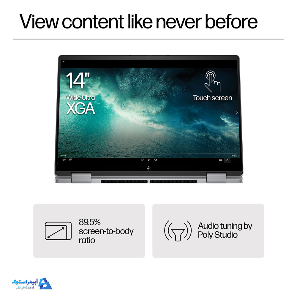 لپ تاپ HP Envy 14 Ryzen 7 8840HS, 16GB Ram, 512GB SSD, Radeon 780M Graphics,Touch, X360 - Image 13